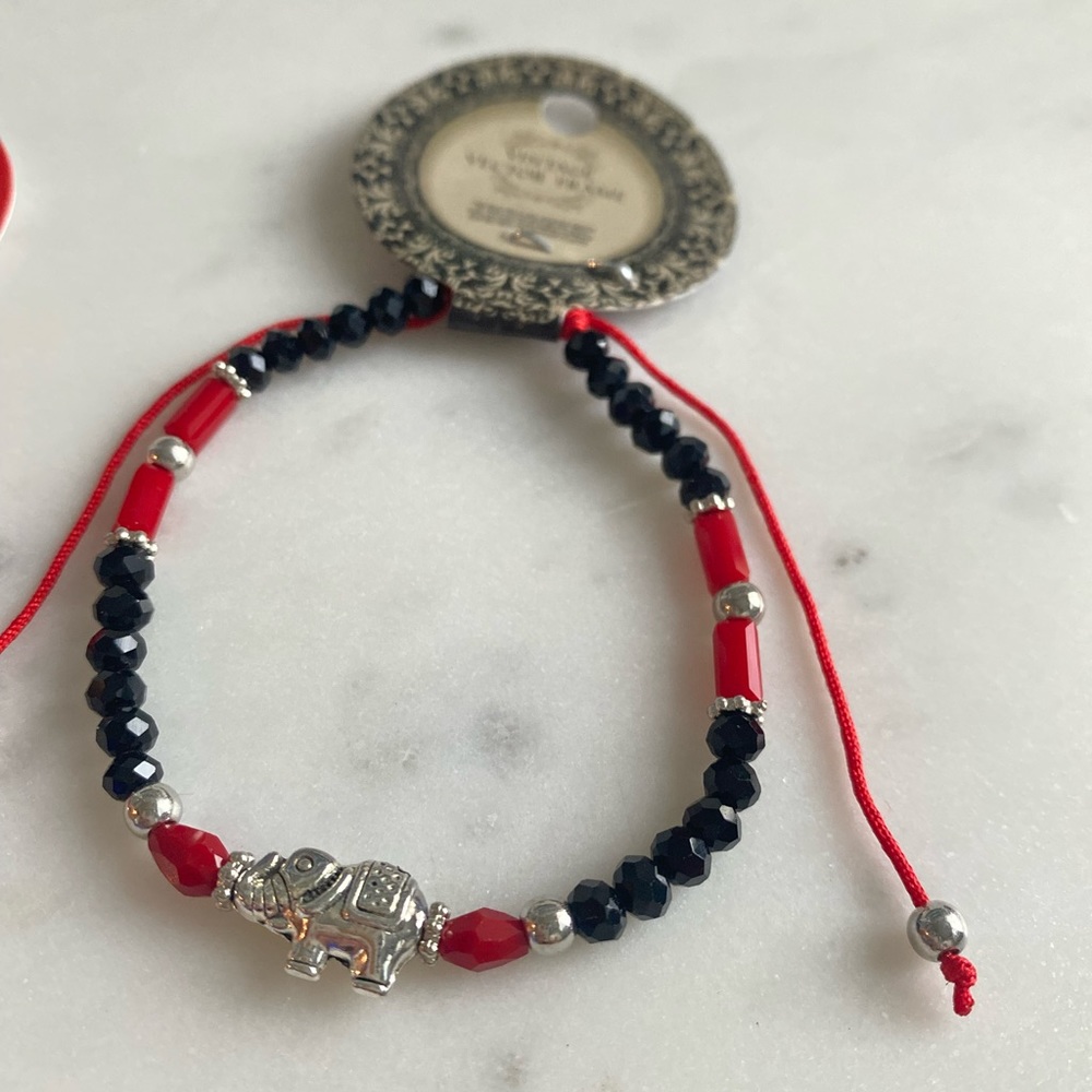 Set of 4 Bracelets 📿 Buddha, Elephant, Evil Eye, Lucky Cat